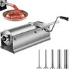 VEVOR - Macchina per salsicce da 5 l, riempimento di salsiccia orizzontale per salsicce, per la casa e l'uso commerciale in acciaio inox
