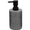 Douceur d'Intérieur Granite Dispenser Sapone, Diametro 7 x 16 cm, Poliresina Tinta Unita