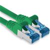 1aTTack.de 20m - CAT.6 - Cavo di rete LAN Ethernet Gigabit RJ45 CAT 6 Cavo patch A 10000 Mbit s Sftp Pimf 500 MHz compatibile con CAT5 CAT6 CAT7 Cat8 verde - 1 pezzo
