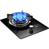 Generico Piano Cottura A Gas Monofuoco, Piano Cottura A 9 Cavità Da 7,0 KW Con Timer Da 190 Minuti, Triplo Vetro Antideflagrante E Protezione Contro I Guasti Alla Fiamma(NG)