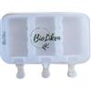 BIOLIKEN Stampi per gelato in silicone platino, riutilizzabili, senza BPA, 3 cavità, confezione da 2 pezzi, stampi per ghiaccioli, traslucidi, senza coloranti