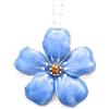 equilibrium Jewellery - Collana placcata in argento, con scritta Forget Me Not Flore, in confezione regalo