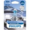 Philips Automotive Lighting WhiteVision ultra effetto Xenon H4 lampada fari, 4.200K, blister singolo