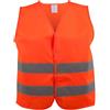 Walser 43876 Gilet di Sicurezza XXXL Arancione, Giubbotto di Segnalazione, Giubbotto Catarifrangente
