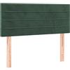 vidaXL Testiera verde scuro 90x5x78/88 cm Velluto