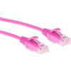 ACT Rosa 7 metri LSZH U/UTP CAT6 cavo patch slimline per datacenter senza strappo con connettori RJ45 (DC9407)