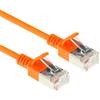 ACT Orange 5 metri di cavo patch slimline per datacenter LSZH U/FTP CAT6A, senza strappi, con connettori RJ45 (DC7105)