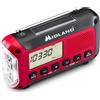Midland Power Bank radio di emergenza MIDLAND ER250BT Rosso Nero
