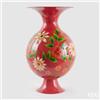 Enzo De Gasperi EDG Enzo De Gasperi Vaso Floreale Bombato Rosso H58 D36 cm