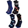 United Labels Pac-Man Calzini da uomo - Crew Sneaker Calze 40 - 45 (confezione da 4)