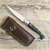 pattada COLTELLO 17,5 CM lama 8 cm SARDEGNA SARDO Pattada MANICO CORNO DI Montone fodero