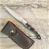 pattada COLTELLO 17,5 CM lama 8 cm SARDEGNA SARDO Pattada MANICO CORNO DI Montone fodero