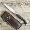 pattada COLTELLO 17,5 CM lama 8 cm SARDEGNA SARDO Pattada MANICO CORNO DI Montone fodero