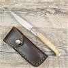 pattada COLTELLO 17,5 CM lama 8 cm SARDEGNA SARDO Pattada MANICO CORNO DI Montone fodero