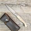 pattada COLTELLO 17,5 CM lama 8 cm SARDEGNA SARDO Pattada MANICO CORNO DI Montone fodero