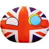 Genérico Peluche Countryball, bambole di peluche Polandball, cuscino per decorazione della casa, giocattolo, regalo da viaggio