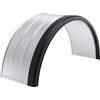 DOMAR Parafango doppio per rimorchio 16-17,5" DOMAR DK7135 passaruota 1000/450mm in metallo con bordo in gomma