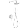 IMEX GPMS045/BL MILOS STICK Conjunto De Ducha Empotrado Monomando Blanco Mate