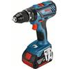 Bosch Professional Bosch 06019H400C Trapano Avvitatore, con 2X4.0Ah Batteria e Caricatore, in L-Boxx