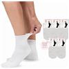 LEON D'ORO Calze Donna Sanitarie Calze SENZA ELASTICO per Diabetici COTONE LEGGERO ESTIVO FILO DI SCOZIA Made in Italy (IT, Numero, 35, 41, Regular, Regular, 5 Paia Nero)