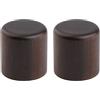 Dopro 2-pack legno pomelli manopole tele-canna Style Flat Top Dome manopole chitarra basso manopola di legno d' acero/Rose/legno di noce, Rose Wood