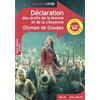 Coédition Belin/Gallimard Déclaration des droits de la femme et de la citoyenne