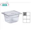 Bacinella Gastronorm GN 1 6 in policarbonato, capacit lt.3,2, dim.mm.176 x 162 x 200 h - Prezzo NETTO - Acquistabili in Confezione minima di 6 pz -