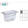 Bacinella Gastronorm GN 1 9 in policarbonato, capacitÃ lt.1,0, dim.mm.176 x 108 x 100 h -- Prezzo NETTO - Acquistabili in Confezione minima di 6 pz -