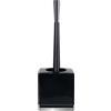 Spirella Scopino per WC Supporto in Ceramica Roma Nero e Argento