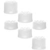 Generic 6 tappi per joystick per joystick, copertura superiore per PS5 Pro/PS5 slim/PS5, accessori per console di gioco (bianco)