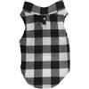 CAPASTEC Gilet Caldo Per Cane Gatto, 1pc, Bianco Nero | Pile Polare. Per Inverno E Autunno. Circonferenza Petto 48cm, Lunghezza Schiena 36cm, Circonferenza Collo 42cm.