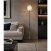 Illuminando UVA PIANTANA H175 CM CON SFERA IN VETRO IRIDESCENTE E STRUTTURA IN METALLO 4 COLORI LAMPADINA ATTACCO G9