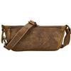 BRASS TACKS Leathercraft Marsupio Borsello Tracolla Borsa Uomo in Pelle Vera 100% Raffinato Look Vintage Ampi Scomparti Chiusura Lampo Sicura Impermeabile