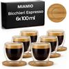 MIAMIO - tazzine da espresso Set, ceramica Daily | ceramica tazzine da espresso für Kaffee, Tee und Mahlzeiten, 100ml per l'uso quotidiano - per l'uso quotidiano daily