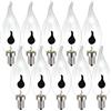 Ruiandsion Lampadina a Candela E14 a Fiamma Tremolante 3W, Lampadine Candelabra LED CA35 con Flash Giallo Caldo per Halloween e Natale, Lampadario, Lampada Lava, Confezione da 5