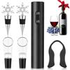 BANJILI Cavatappi Elettrico per Vino，Cavatappi Elettrico Professionale Automatico, Apribottiglie Elettrico,Set Regalo Apribottiglie Elettrico 6-in-1，Set Regalo per Amanti del Vino