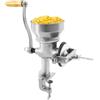 Steeviuzj Mulino manuale per grano per famiglie, ristoranti, macinino manuale per alimenti con imbuto grande 14 cm e morsetto da tavolo da 4,5 cm, in ghisa con bullone per caffè, cereali