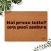 VA VIMART GRAPHIC STUDIO DIGITAL PRINT G Zerbino 40x60 cm in Fibra di Cocco - Tappeto d'Ingresso Rettangolare Personalizzabile con Testo e Immagini, fondo in lattice antiscivolo Idea Regalo per Casa Nuova (Modello 8)