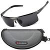 ZILLERATE Occhiali da Sole da Uomo Polarizzati, Pesca Sportivi Running Donna Montagna Oçchiali Militari con Lente Polarizzata Ochiali Pieghevole Moto Guida Sportivo Ciclismo, Grigio