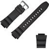 diloy Cinturino gomma resina Compatibile con Casio AE-2000W AE-2100W WV-200 MCW-100H W-S220 AE-2000/2100 Ref CRAE2000-10302043