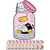 Anjulery Divertente spilla smaltata a forma di gatto, 10 pezzi, simpatica spilla da bavero antidepressivi, con gatti in barattolo, in metallo, da collezione, per zaini, giacche, regali, accessorio umoristico