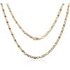 Richapex Collana Uomo a Catena in oro 18K Collana cubana Collana cubana 2.6mm catena 60cm per uomo e donna