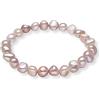 Treasure Bay Splendido braccialetto di perle d'acqua dolce barocche da 7 a 8 mm, per donne e ragazze, 7 8 inch, Perla d'acqua dolce, Perla