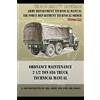 Departments of the Army a Ordnance Maintenance 2 1/2 Ton 6x6 Truck T (Tascabile)
