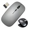 wilcractk Mouse Wireless Fili Silenzioso e Ricaricabile - Mouse Usb C Bluetooth 2.4G, 11,2*5,75*2,7 cm, Ideale per l'Ufficio, il Lavoro e lo Studio, è la Scelta Migliore per un Mouse Wireless (Grigio)