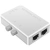 Uanratg Switch di Rete RJ45 Switcher Box di Rete Ethernet LAN Un 2 Porte Splitter RJ45 Adattatore Switch di Condivisione Manuale Doppia Porta Un 2 Vie