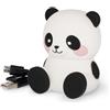 Legami - Speaker Wireless con Supporto, The Sound of Cuteness, Tema Panda, Ricaricabile, Cavo USB Incluso, Utilizzabile come Supporto per Cellulare, 6 x 8 x 5 cm