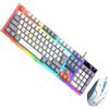 Zdprkqzvz Tastiera da gioco con cavo a LED Tastiera Combo Tastiera da gioco regolabile 1600DPI Programmabile Meccanico