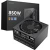 Vetroo Alimentatore 850W Dual PCIe 5.1 ATX 3.1 Ready, 80 Plus Gold Full Modulare, funzionamento silenzioso con ventola FDB da 120 mm, garanzia di 10 anni - Nero