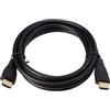 PremiumCord Cavo HDMI 4K Ad Alta velocità M/M, 10,2 Gbps con Ethernet, Compatibile Video 4K@30Hz, Full HD 1080p, Deep Color, 3D, Arc, HDR, Dolby TrueHD, Connettori Placcati Oro, Nero, 2 m